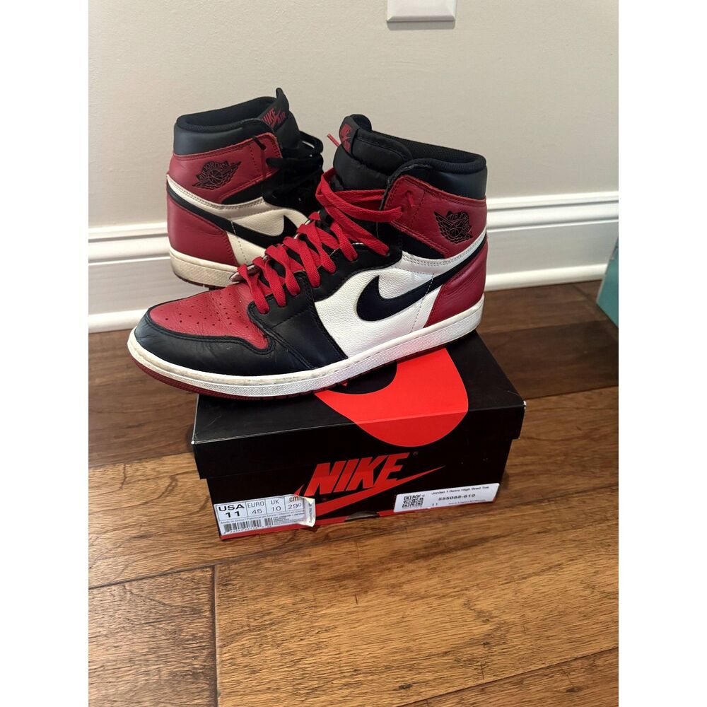 Jordan 1 High Bred Toe Clean